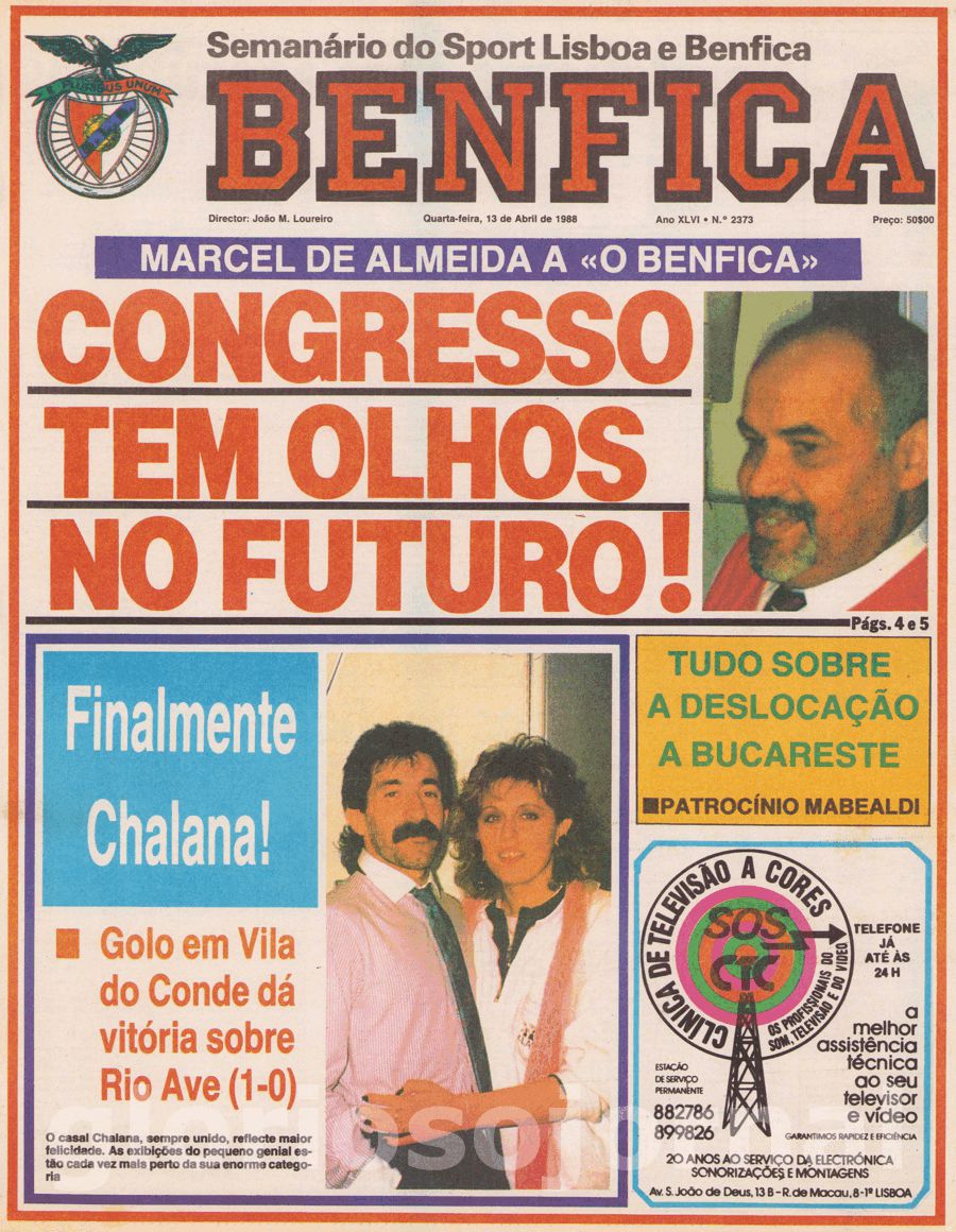 jornal o benfica 2373 1988-04-13